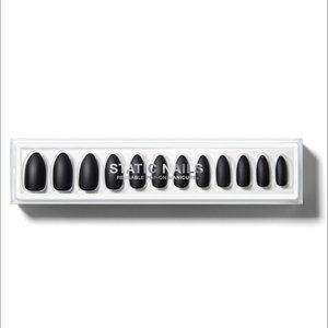 Static Nails Caviar Almond Pop On Manicure
